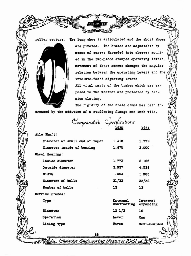 1931 Chevrolet Engineering Features Page 36